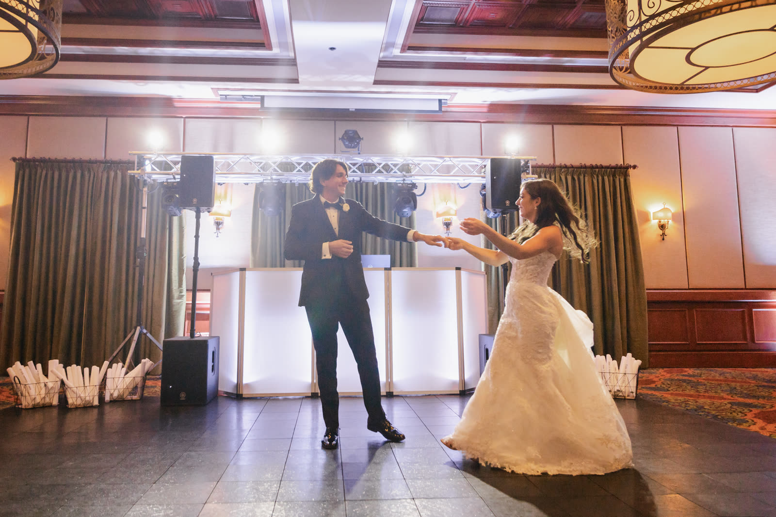 First dance at a Waycross-area wedding reception